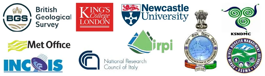 Logos of LANDSLIP consortium partners